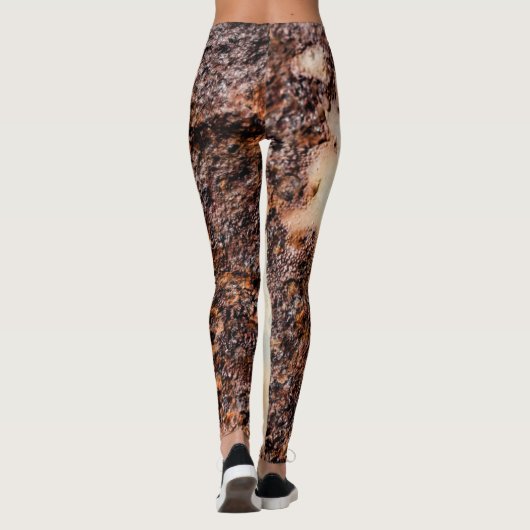 Coole rostige Metallstruktur Leggings (Rückseite)