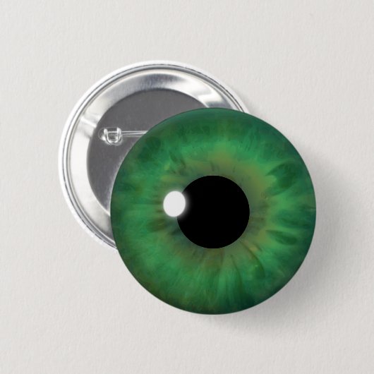 Coole Rot-Augen-Iris-Eyeballrunde Knöpfe Button (Vorne & Hinten)