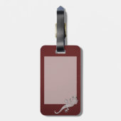 Coole Rot-Punkte-Effekt Gepäckanhänger (Rückseite vertikal)