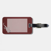 Coole Rot-Punkte-Effekt Gepäckanhänger (Rückseite horizontal)