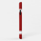 Coole Rot-Streifen Jersey Soccer Ball Case-Mate iPhone Hülle (Hinten/Rechts)