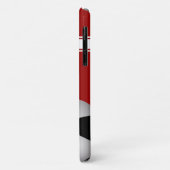 Coole Rot-Streifen Jersey Soccer Ball Case-Mate iPhone Hülle (Hinten/Links)