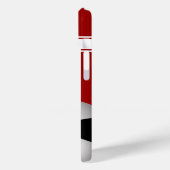 Coole Rot-Streifen Jersey Soccer Ball Case-Mate iPhone Hülle (Rückseite / Links)