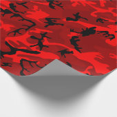 Coole Rote Camouflage Geschenkpapier (Ecke)