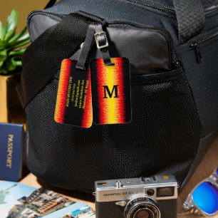 Coole rote Flammen Gepäckanhänger