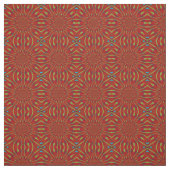 Coole rote moderne, florale Ethnic-Tribal Print Stoff (Muster)