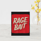 Coole rote Rage Bait Kostüm Karte (Gelbe Blume)