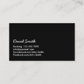 Coole rote Schallwellen wildes DJ Visitenkarte (Rückseite)