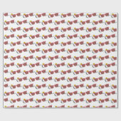 COOLE rote Sonnenbrille mit Sonnenbrille Geschenkpapier (Flach)