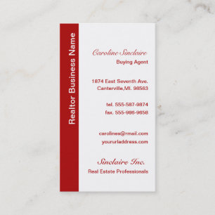 Coole rote wirkliche visitenkarte