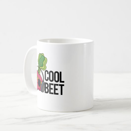 Coole Rübe Funny Veggie Pub Kaffeetasse (Vorderseite Links)