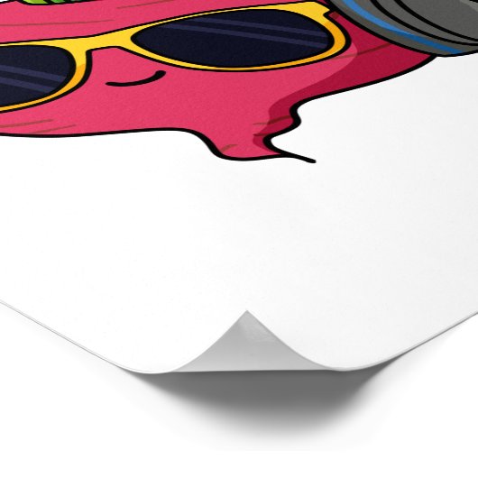 Coole Rübenfutterpuppe Poster (Ecke)