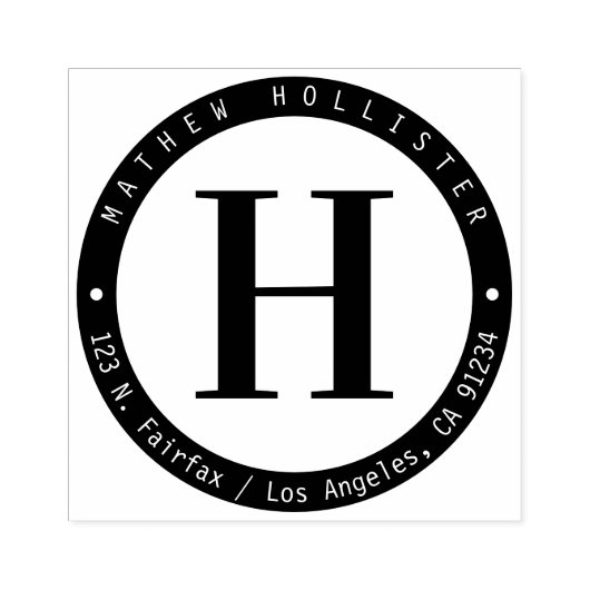 Coole Rücksendeadresse Gummistempel (Prägung)