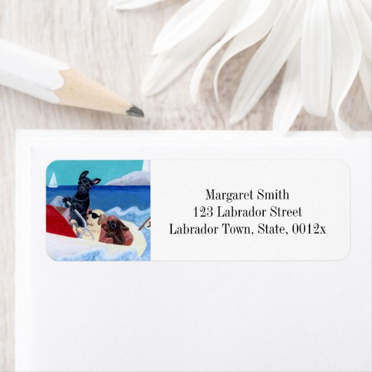 Coole Rücksendeadresse von Summer Labradors (Insitu)