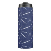 Coole Ruderboot- und Ruderboot Gemustert Thermosbecher (Vorderseite)