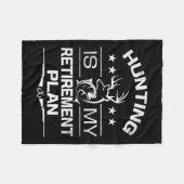 Coole Ruhestjagd ist mein Ruhestandsplan Fischen Fleecedecke (Vorderseite (Horizontal))