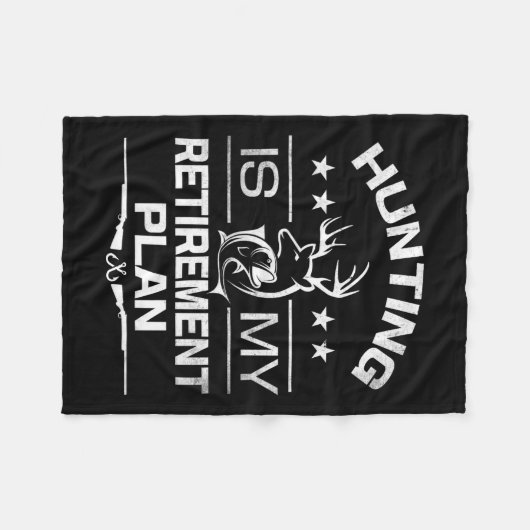 Coole Ruhestjagd ist mein Ruhestandsplan Fischen Fleecedecke (Vorderseite (Horizontal))