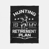 Coole Ruhestjagd ist mein Ruhestandsplan Fischen Fleecedecke (Vorderseite)