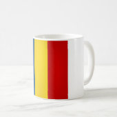 Coole rumänische Flagge Kaffeetasse (VorderseiteRechts)