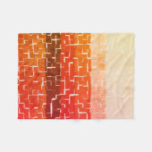 Coole rustikale Herbstfarben Fleecedecke (Vorderseite (Horizontal))