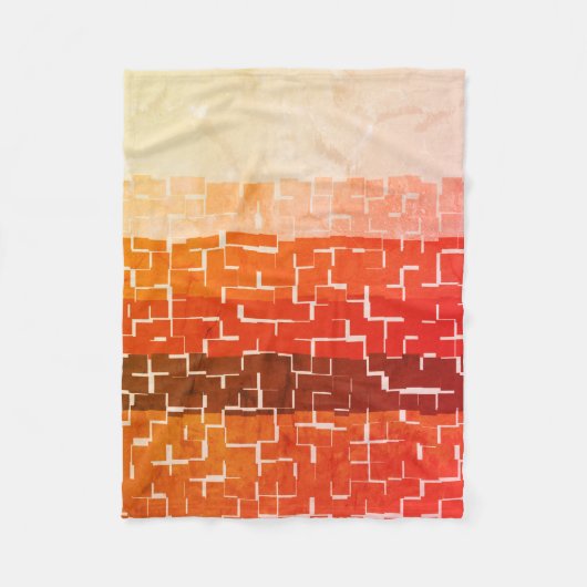Coole rustikale Herbstfarben Fleecedecke (Vorderseite)