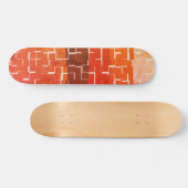 Coole rustikale Herbstfarben Skateboard (Horizontal)