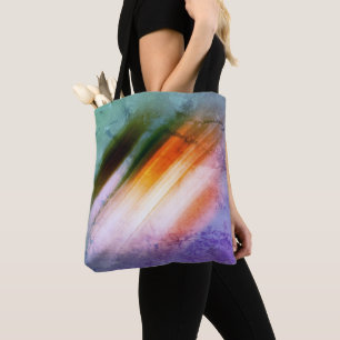 Coole rustikale, Lila-blaue, gelbe Streifen Tasche