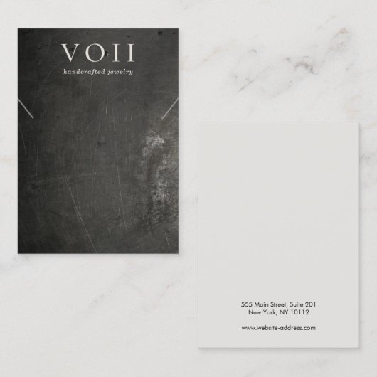 Coole Rustikale Nekklace-Bracelet-Anzeige Visitenkarte (Vorne/Hinten)