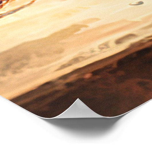 coole Rustikale Weinliebhaber Poster (Ecke)