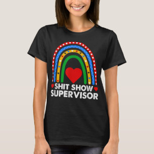 Coole S.h.i.t Show Supervisor Lustig Vintage Für T-Shirt