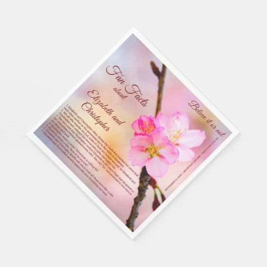 Coole Sakura Kirschblüten und Spaß Serviette (Ecke)