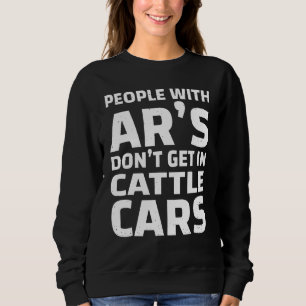 Coole sarkastische Leute mit ARs kommen nicht in V Sweatshirt