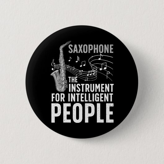 Coole Saxophone Kunst für den Sax Saxophon Spieler Button (Vorderseite)