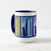Coole Saxophone-Windows-Tasse Tasse (Vorderseite Links)