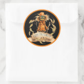Coole Scarecrow Happy Halloween Sticker (Tasche)