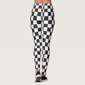 Coole Schachbrett-Art-Checkered Leggings (Rückseite)