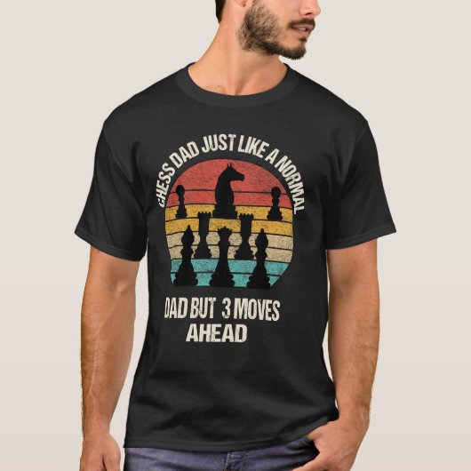 Coole Schachspielkunst für Vater Männer Neuheit T-Shirt (Vorderseite)