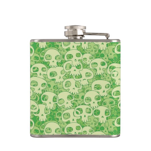 Coole Schädel Flachmann (Rückseite)