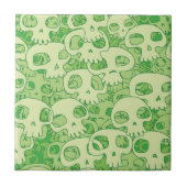 Coole Schädel Fliese (Vorderseite)