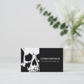 Coole Schädel-Geschäfts-Karten Visitenkarte (Stehend Vorderseite)
