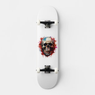 Coole Schädel-Illustration Skateboard