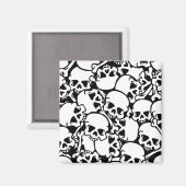 coole Schädel Magnet (Vorderseite/Rückseite)