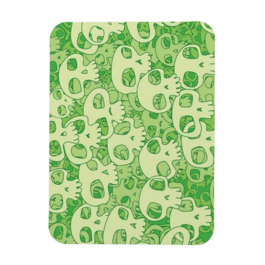 Coole Schädel Magnet (Vertikal)