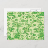 Coole Schädel Postkarte (Vorne/Hinten)