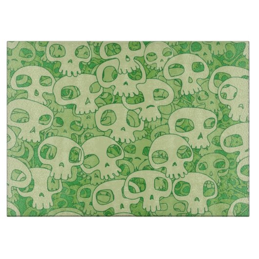 Coole Schädel Schneidebrett (Vorderseite)