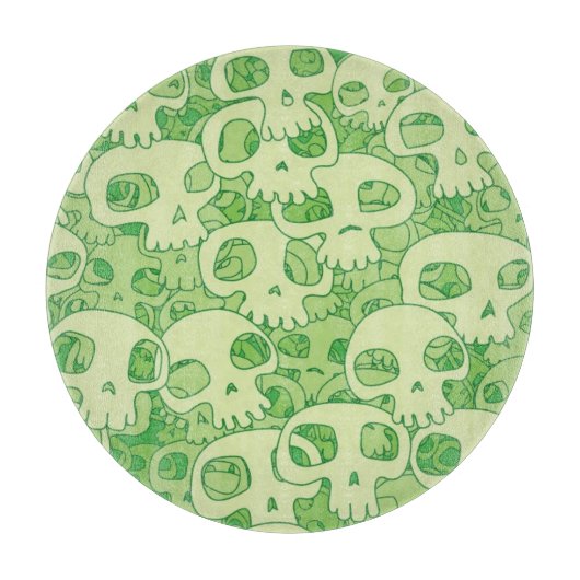 Coole Schädel Schneidebrett (Vorderseite)