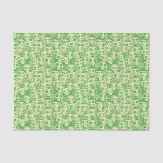 Coole Schädel Seidenpapier (Vorderseite)