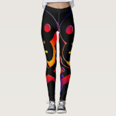 Coole Schädelknochen Leggings (Vorderseite)