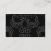 Coole Schädelmuster-Geschäftskarte Visitenkarte (Rückseite)