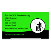 Coole Schädlingsbefall-Kontrolle, fett Magnetische Visitenkarte (Vorderseite)